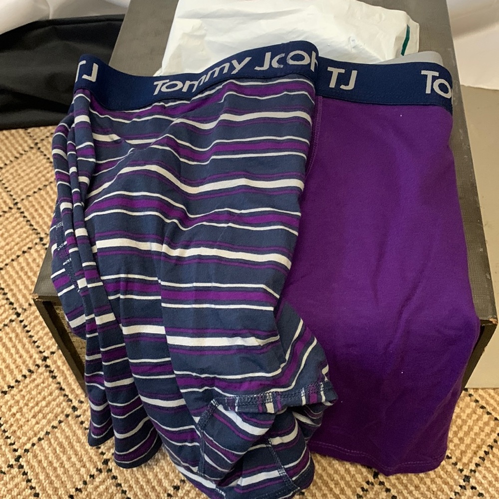 Mens 2 pack of Tommy John cotton stretch boxer brief underwear